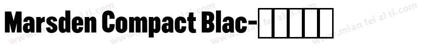 Marsden Compact Blac字体转换